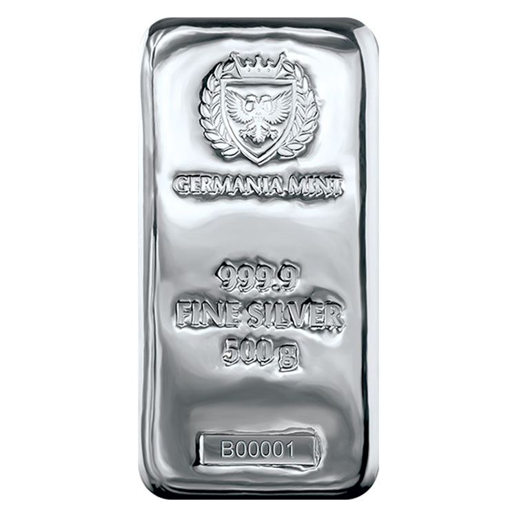 Germania Mint 500 Gram Silver Bar 